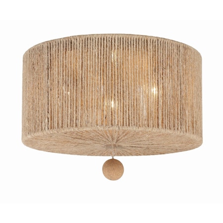 Crystorama Jessa 3 Light Burnished Silver Ceiling Mount JES-B7103-BS